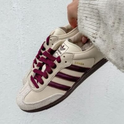 Adidas Samba Beje/Bordô