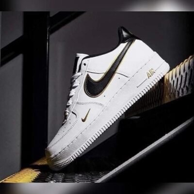 Nike Air Force Branco/Preto/Gold