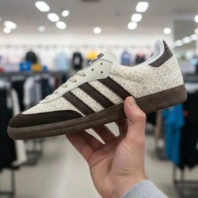 Adidas Samba Croché Off-White/Castanho